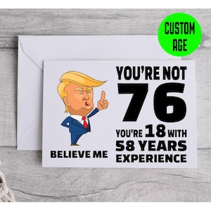 Funny 76th Birthday Card - 76th Birthday Card - Funny 76th Birthday Gift - 76th Birthday Gift - Custom Birthday Card