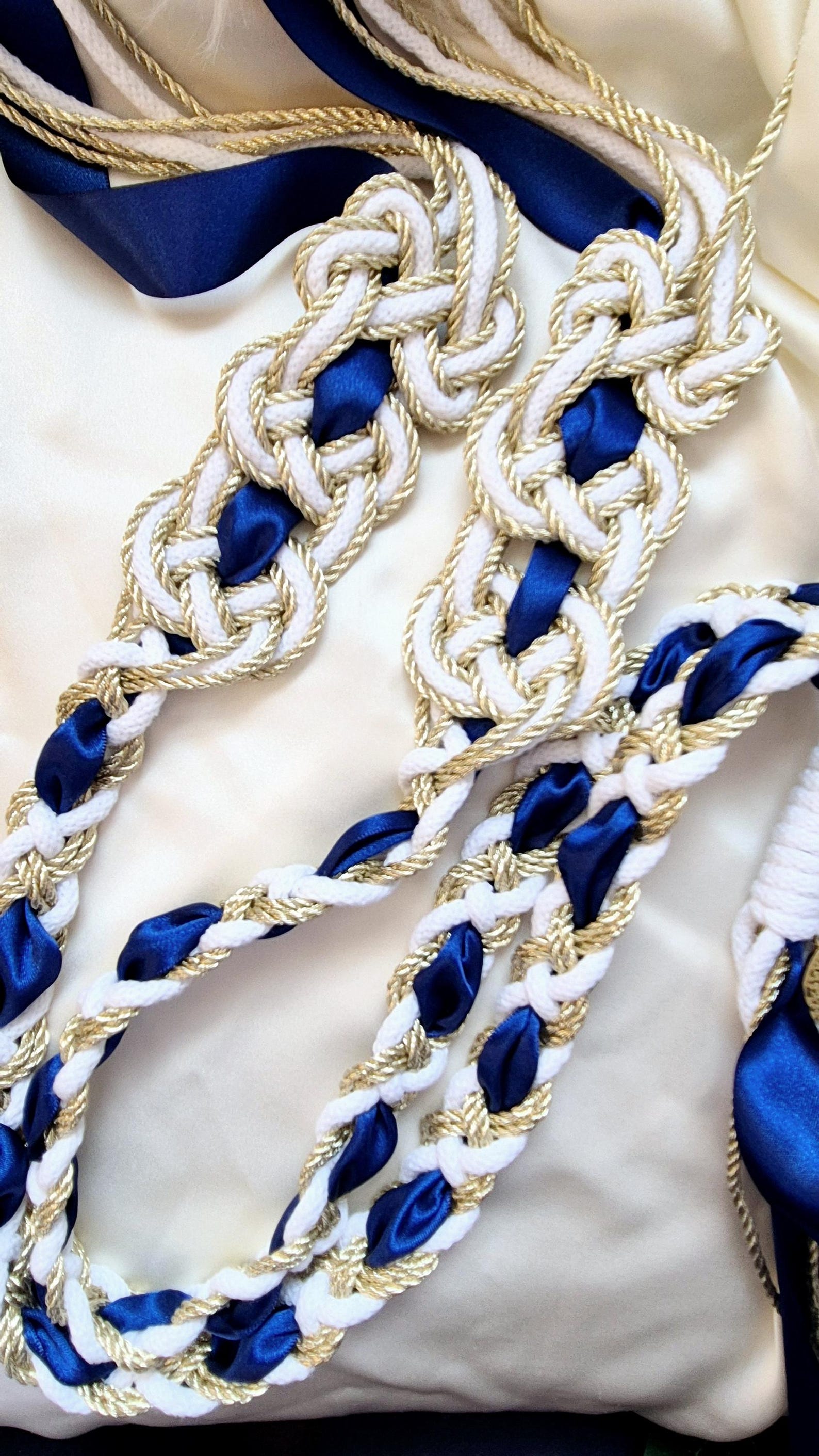 Celtic Rope Ribbon Handfasting Cord: Celtic Knot, Silk Ribbon & Organic Cotton - Etsy