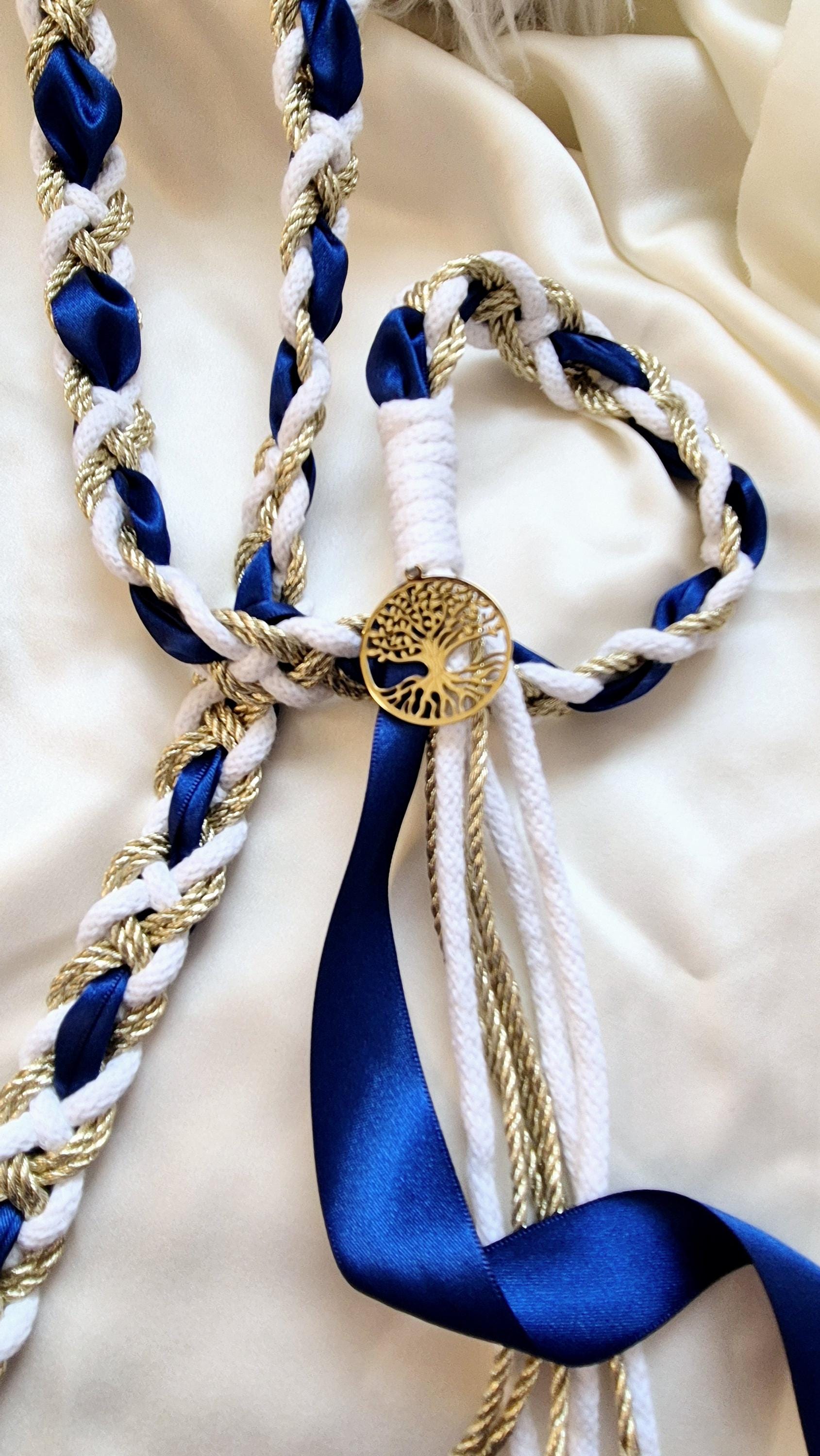 Handfasting Cord: Celtic Knot, Silk Ribbon & Organic Cotton - Etsy