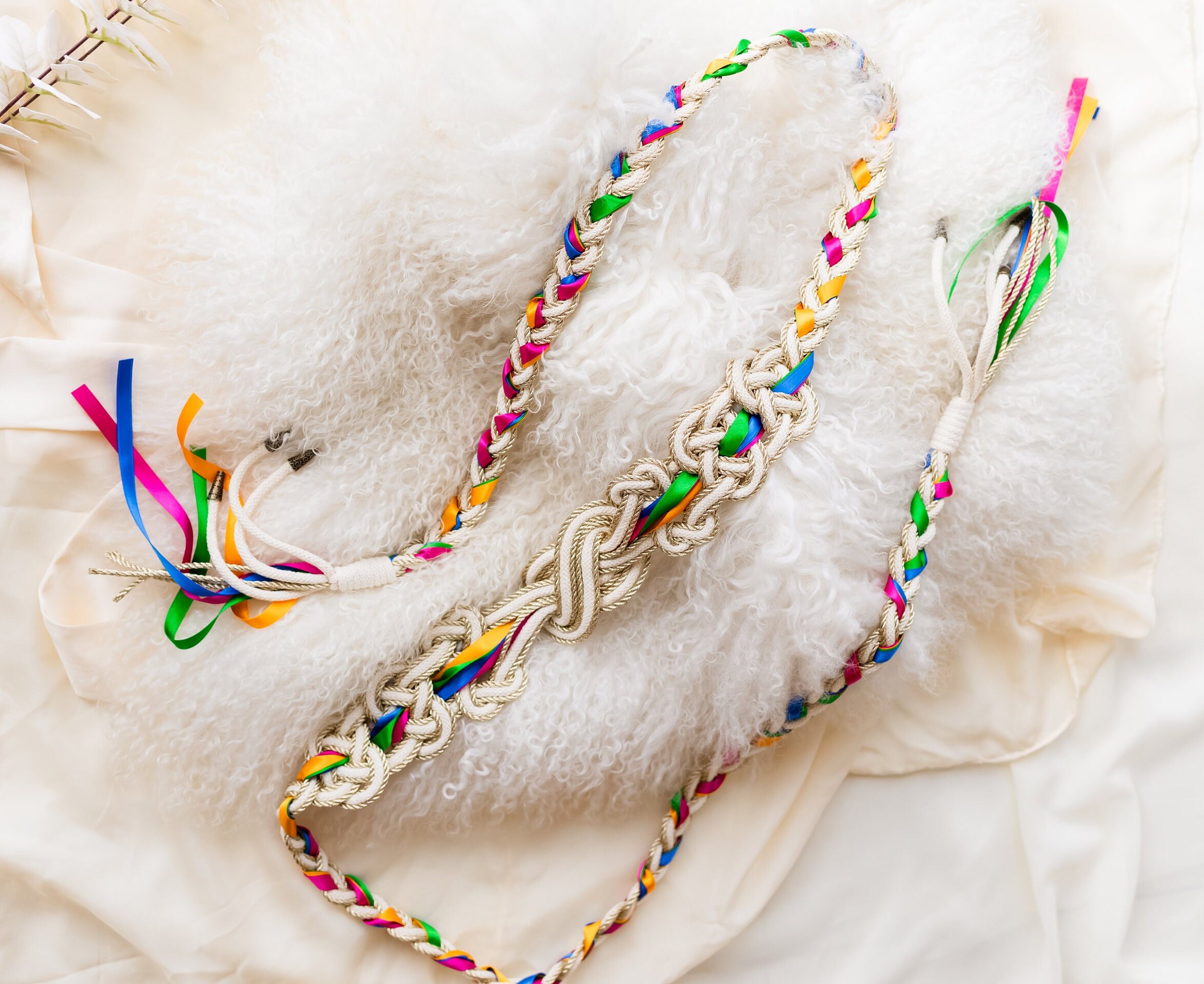 Handmade Handfasting Ribbons Custom Family Handfasting Cord - Multi Ribbon Infinity Knot - Etsy