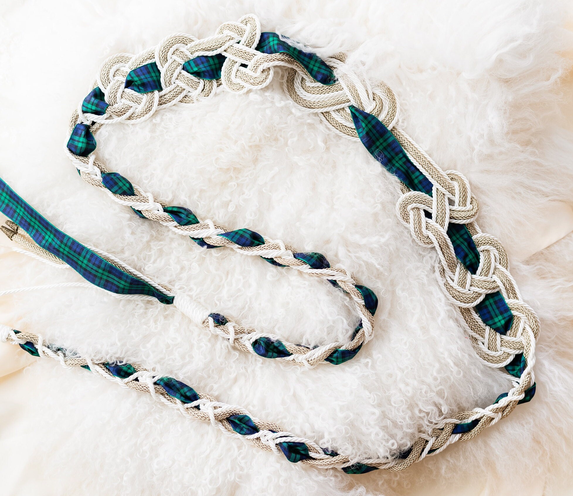 Scottish Rope Scottish Wedding Rope customisable Infinity Knot, Tartan Cord ...