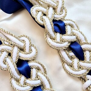 Handfasting Cord: Celtic Knot, Silk Ribbon & Organic Cotton - Etsy