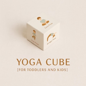 Cube de yoga pour enfants | Jeu de yoga imprimable pour enfants | Dés de mouvement | Activité de pleine conscience pour les enfants | Outil de calme | Téléchargement instantané
