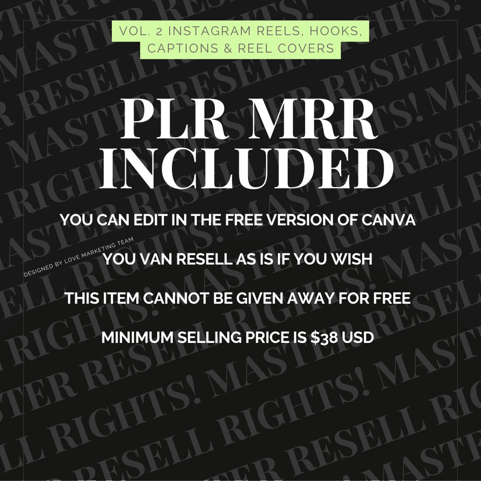 Vol 2. Instagram Reels, Hooks, Captions and Reel Covers - Etsy