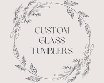Custom *GLASS* Snowglobe Tumbler