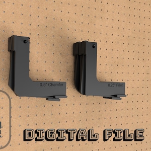 Corner Router-sjablonen: digitaal bestand voor 3D-printen | 8 sjablonen: 5 filets en 3 afschuiningen