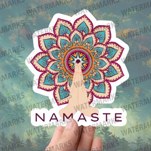 Namaste-mandala" yogasticker – spirituele vinylsticker