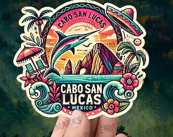 Cabo San Lucas Sticker: Waterproof Mexico Travel Decal