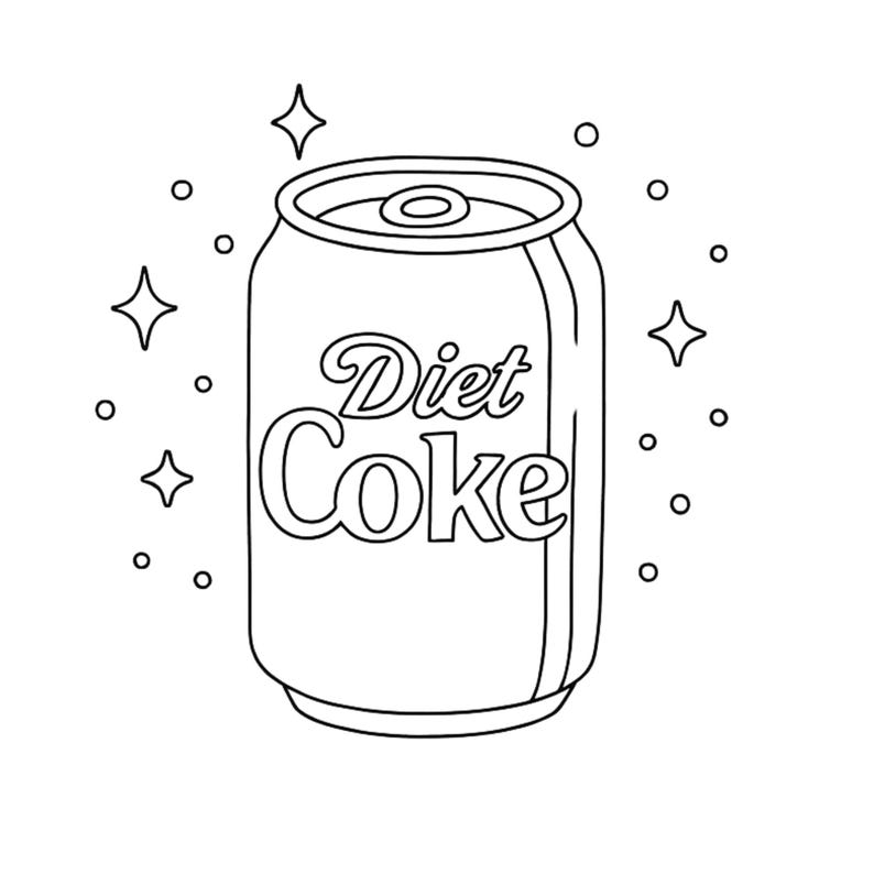 Diet Coke Hand Embroidery Pattern: Whimsical Needlework (digital ...