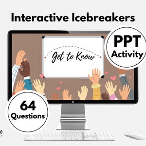 Team Building Icebreaker Game: 64 Unique Questions (PowerPoint Digital Download)