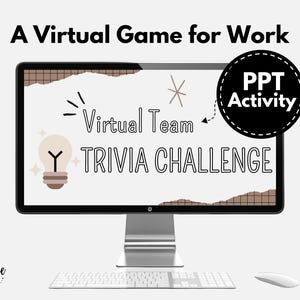 Virtual Team Trivia: PowerPoint Game for Work Meetings (Digital Download)