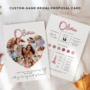 Cartão de pedido de madrinha, modelo de proposta de noiva, modelo de cartão personalizado para madrinha, cartão de madrinha de casamento, nome personalizado, proposta de madrinha de honra