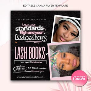Lash Flyer Lash Deal Lash Special Flyer Lash Tech Flyer Lashes Flyer Lash Extension Flyer DIY Lash Artist Deal Flyer Lash Tech Booking Flyer