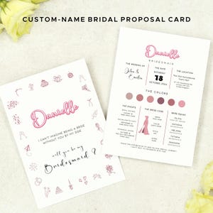Cartão de pedido de madrinha, modelo de proposta de noiva, modelo de cartão personalizado para madrinha, cartão de madrinha de casamento, nome personalizado, proposta de madrinha de honra