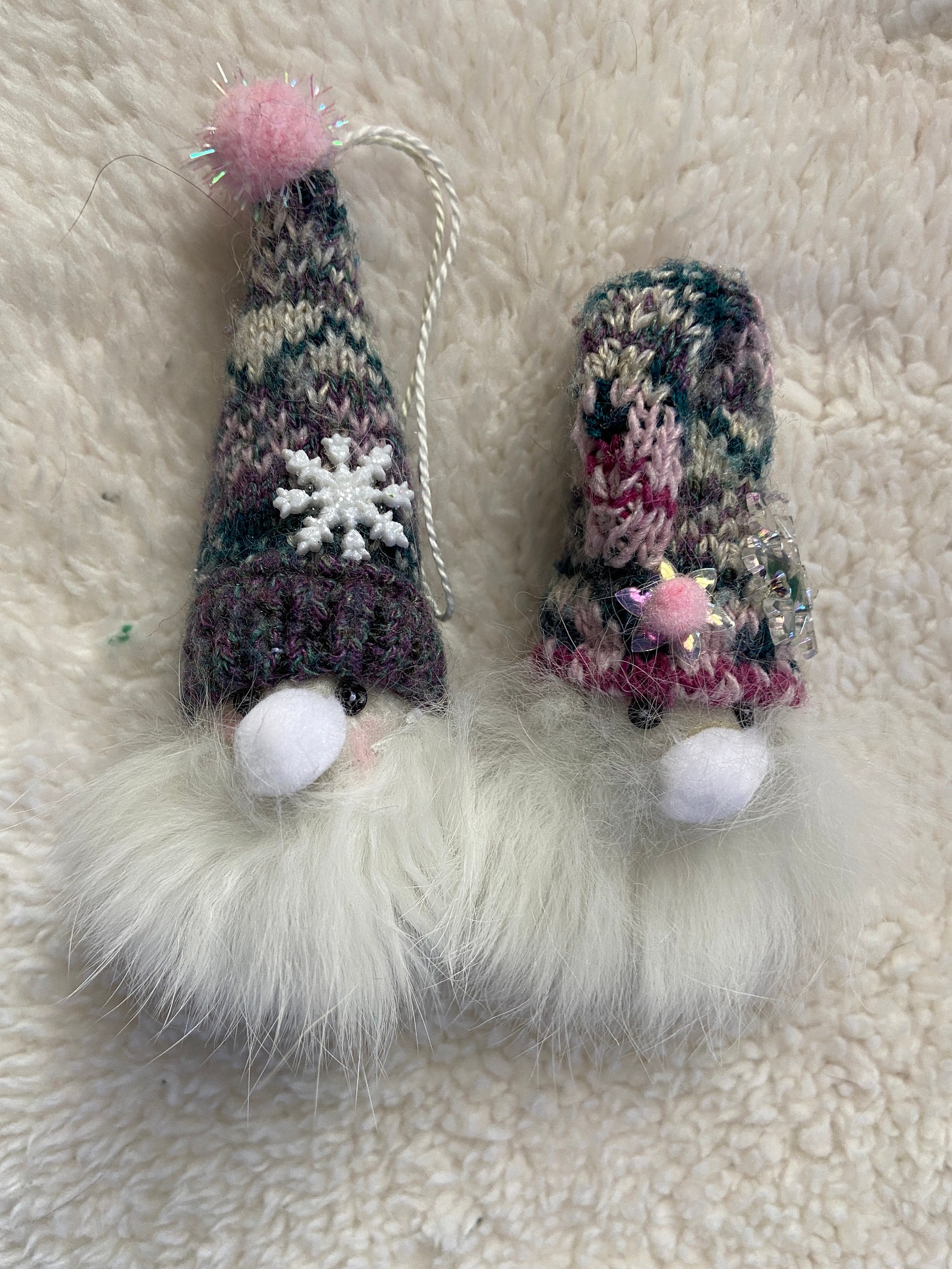 Norwegian Gnome Head Ornaments Hand Crafted OOAK Folk Etsy