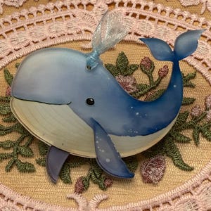 Blue Whale Acrylic Clip