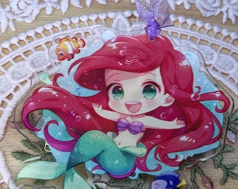 Little Mermaid Acrylic Clip