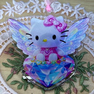 Hello Angle Kitty Acrylic Clip