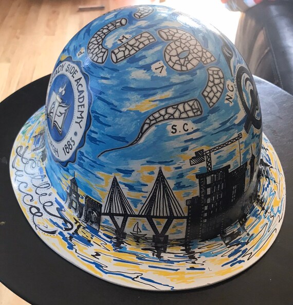 painted hard hats