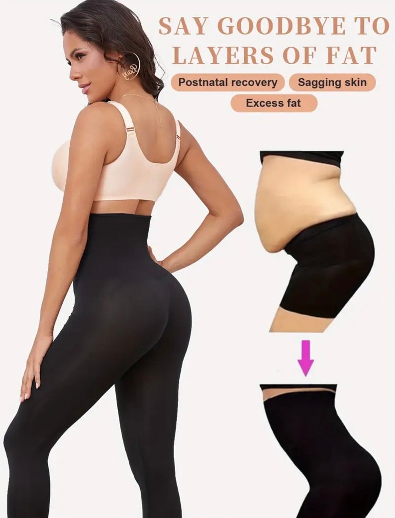 Leggings sculptants unis, sportifs, taille haute, confortables et respirants pour le ventre image 4