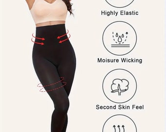 Leggings sculptants unis, sportifs, taille haute, confortables et respirants pour le ventre