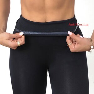 Leggings sculptants unis, sportifs, taille haute, confortables et respirants pour le ventre image 7