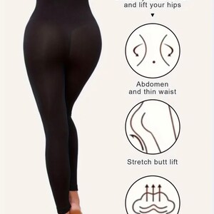 Leggings sculptants unis, sportifs, taille haute, confortables et respirants pour le ventre image 6