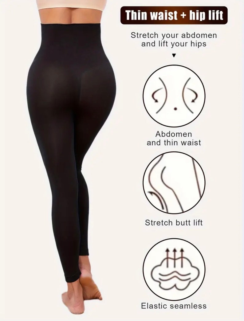 Leggings sculptants unis, sportifs, taille haute, confortables et respirants pour le ventre image 6