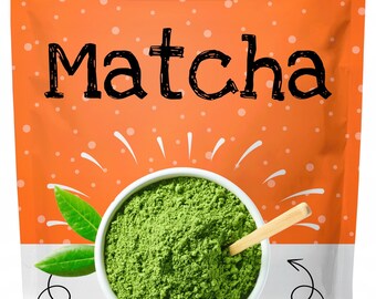 Poudre de thé vert Matcha de cérémonie japonaise Superfood 100 g (3,5 oz) Macha Latte Bio | Cadeau santé