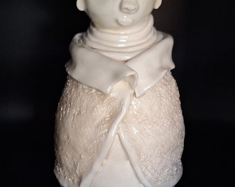 Ceramic Sculpture of Ndebele Woman in Traditional Dress