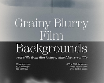 Soft & Grainy Organic Blurred Film Backgrounds - Hi-Res Authentic Film Texture Overlays