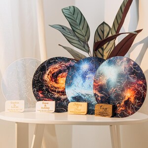 Himmel nach Datum, Acryl Sternenkarte, Geschenke für Paare, Sternenkarte nach Datum, personalisierte Konstellationskarte, Verlobungsgeschenk, Jahrestagsgeschenk für sie