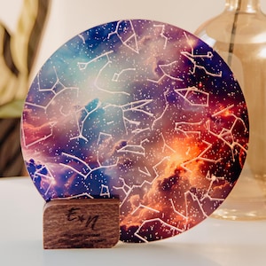 Unsere tägliche Sternenkarte, Jahrestagsgeschenk für Sie, Geschenke für Paare, personalisierte Sternenkarte nach Datum, Verlobungsgeschenke, Sternbildkarte