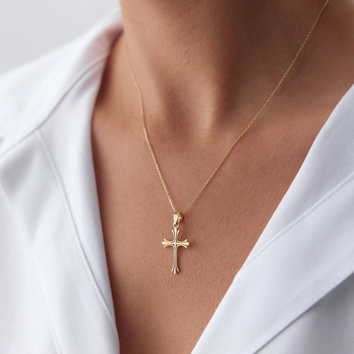 The Madeline CrossNecklace-Gold main image 1