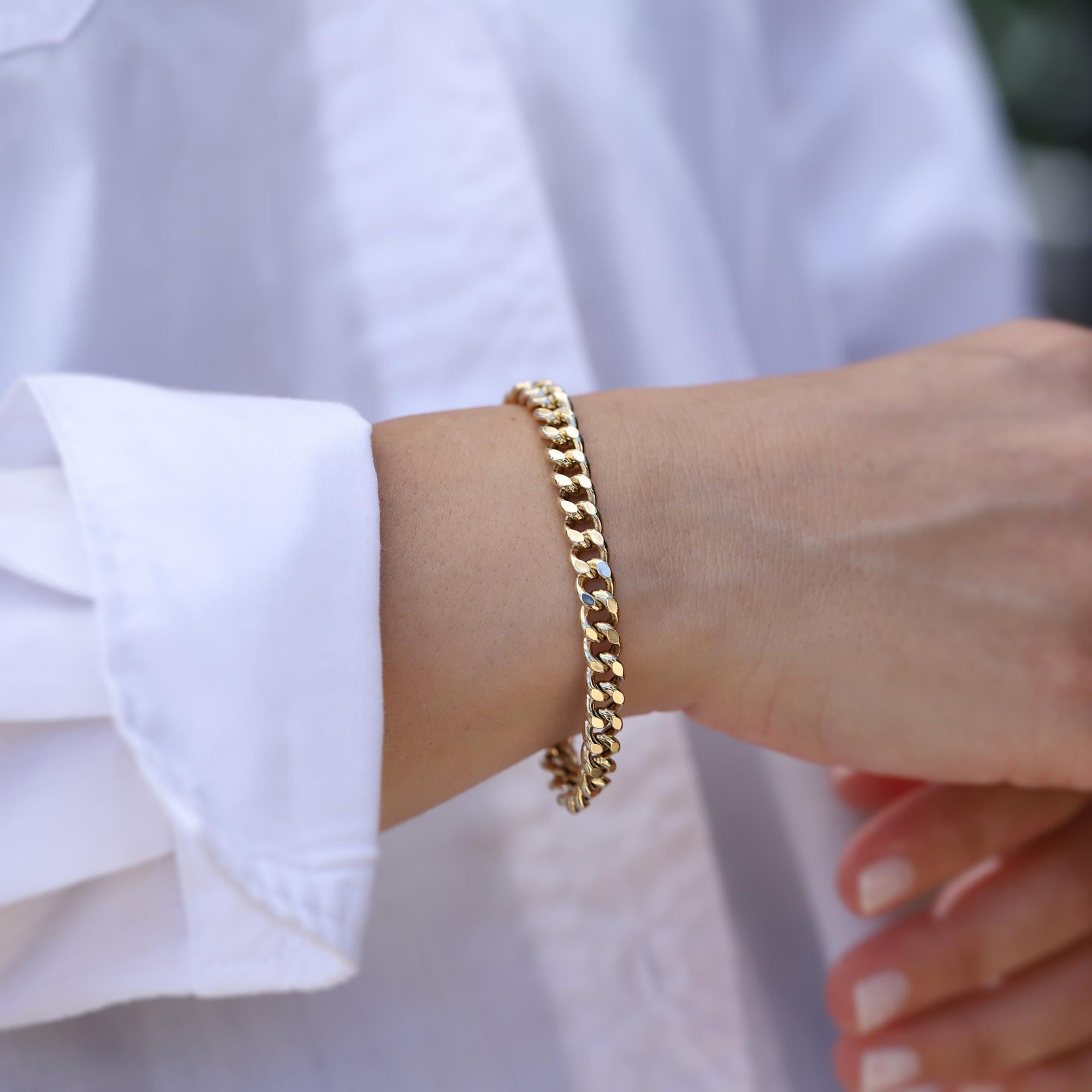 アクセサリー original raw long chain bracelet Seaxwolf Jewelry Designs | Sterling Silver Grand Single Link