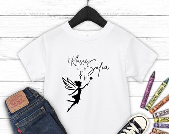 Einschulung T-Shirt Bio Baumwolle, Personalisierbare Geschenke für Erstklässler, Geschenke zur Einschulung, Schulstart T-Shirt