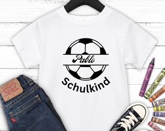 Einschulung T-Shirt Bio Baumwolle, Personalisierbare Geschenke für Erstklässler, Geschenke zur Einschulung, Schulstart T-Shirt