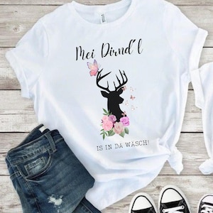 Damen Trachtenshirt Dirndl Shirt - Oktoberfest T-Shirt Mit Spruch