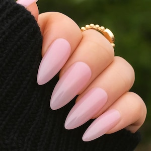 Beautiful and Pure (Sheer Pink) / Gel Nails / Essential Nails / Glue On The Nails / Salon Quality Nails / Reusable Nails