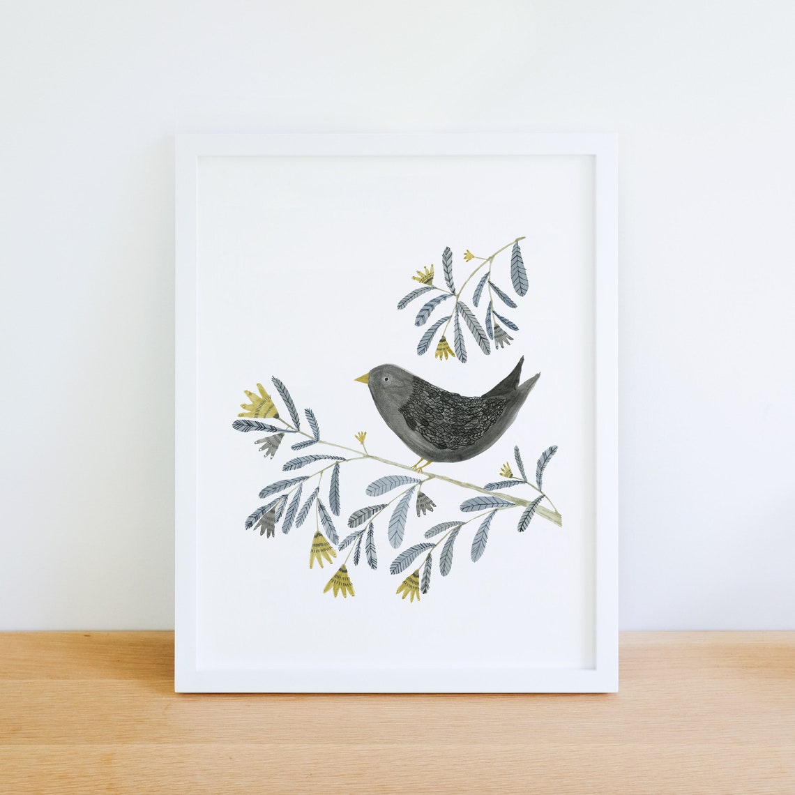 Set of Two Nature Inspired Art Prints Meadow and Bird on Etsy