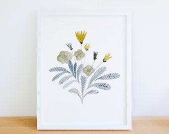 Botanical illustration - Bouquet - archival art print