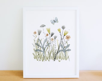 Botanical illustration - Meadow - flower art print