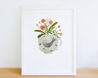 Flower Arrangement - Floral art print - Sweet Room Decor