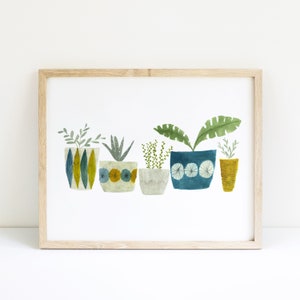 Plant Collection House Plant Art Print image 1