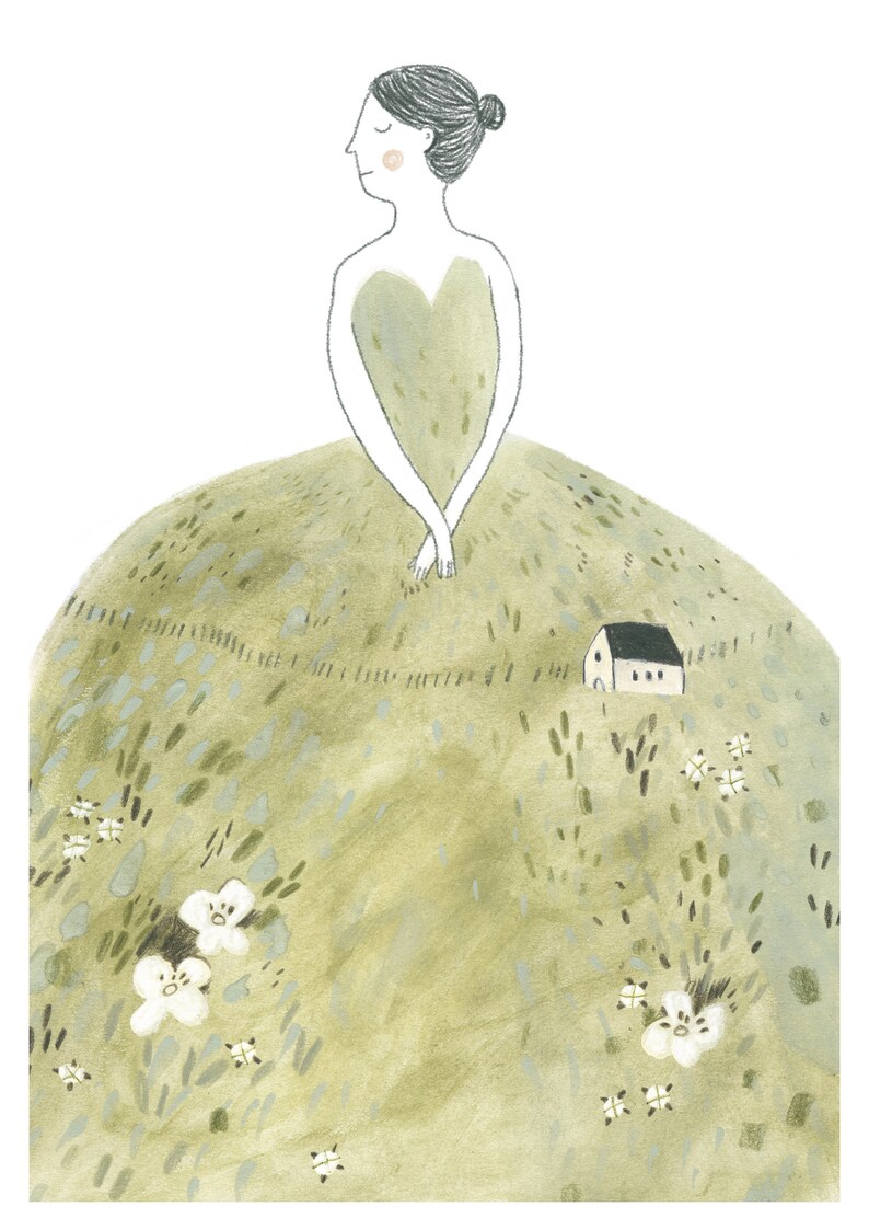The Meadow Dress art print image 2