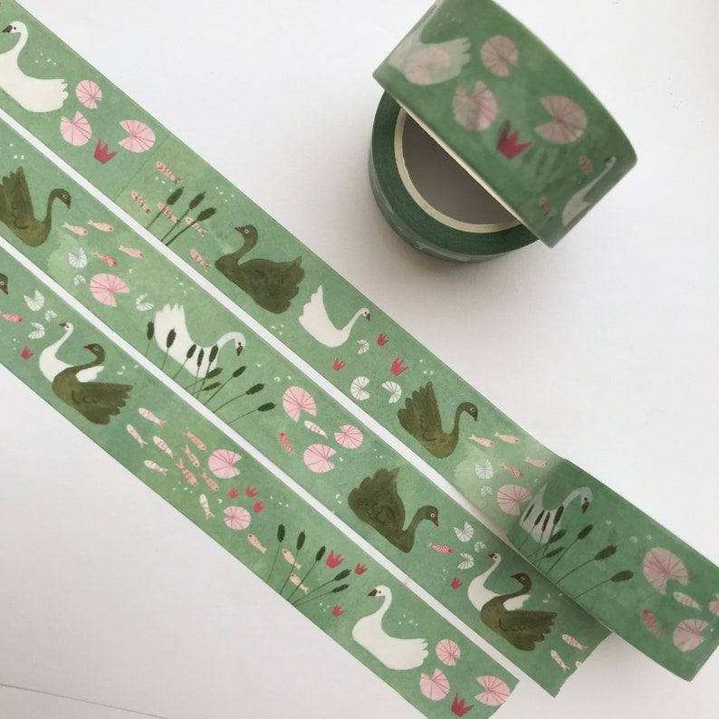 Vijver Washi Tape in het groen afbeelding 3