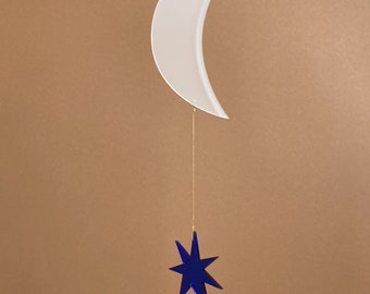 Moon Suncatcher – Mobile made from recycled acrylic and glass