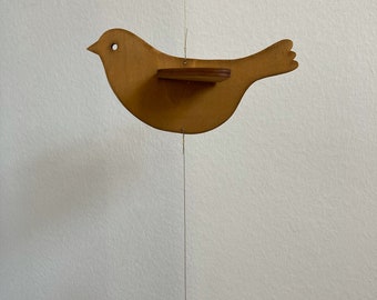 Bird suncatcher – mobile made of wood and glass