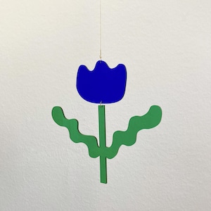 Bloemenmobiel van gerecycled acryl