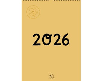 Familienkalender 2026 | 4 Spalten | Wandkalender | Recycling Papier